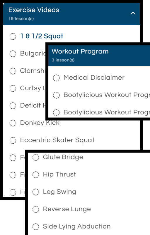 Bootylicious Workout Program