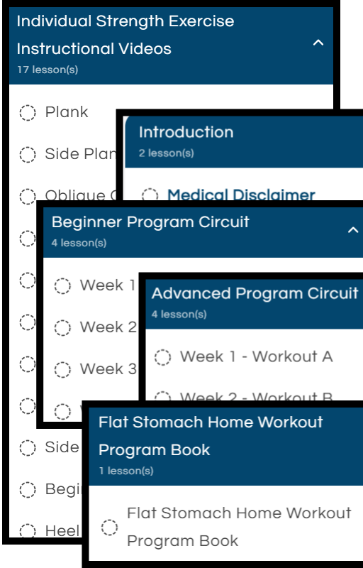 Flat Stomach Home Workout Program