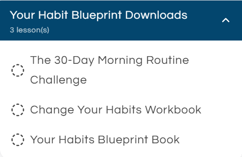 Your Habits Blueprint