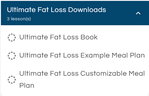 Ultimate Fat Loss Course
